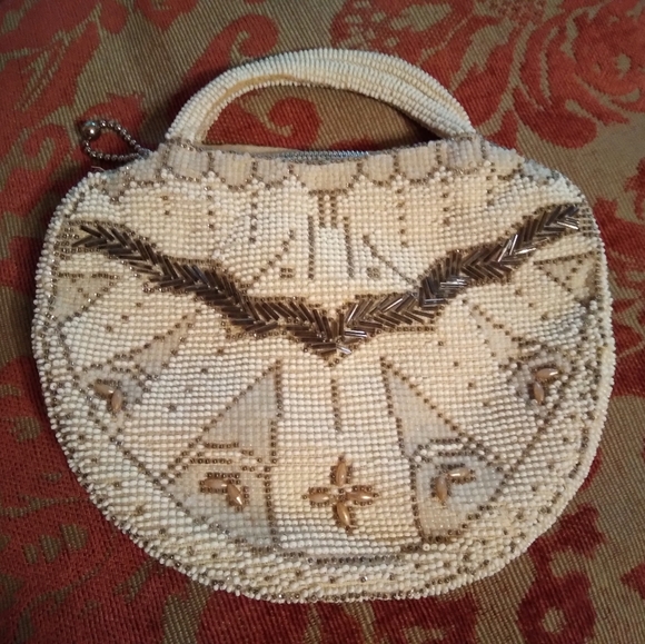 Vintage Beaded Wristlet/Clutch - Picture 1 of 6